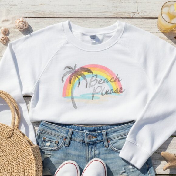 Old Navy Tops - Old Navy "Beach Please" Sweatshirt